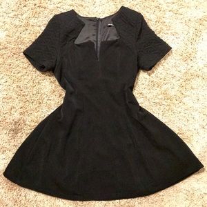 Lulus Structured Black Cocktail Dress